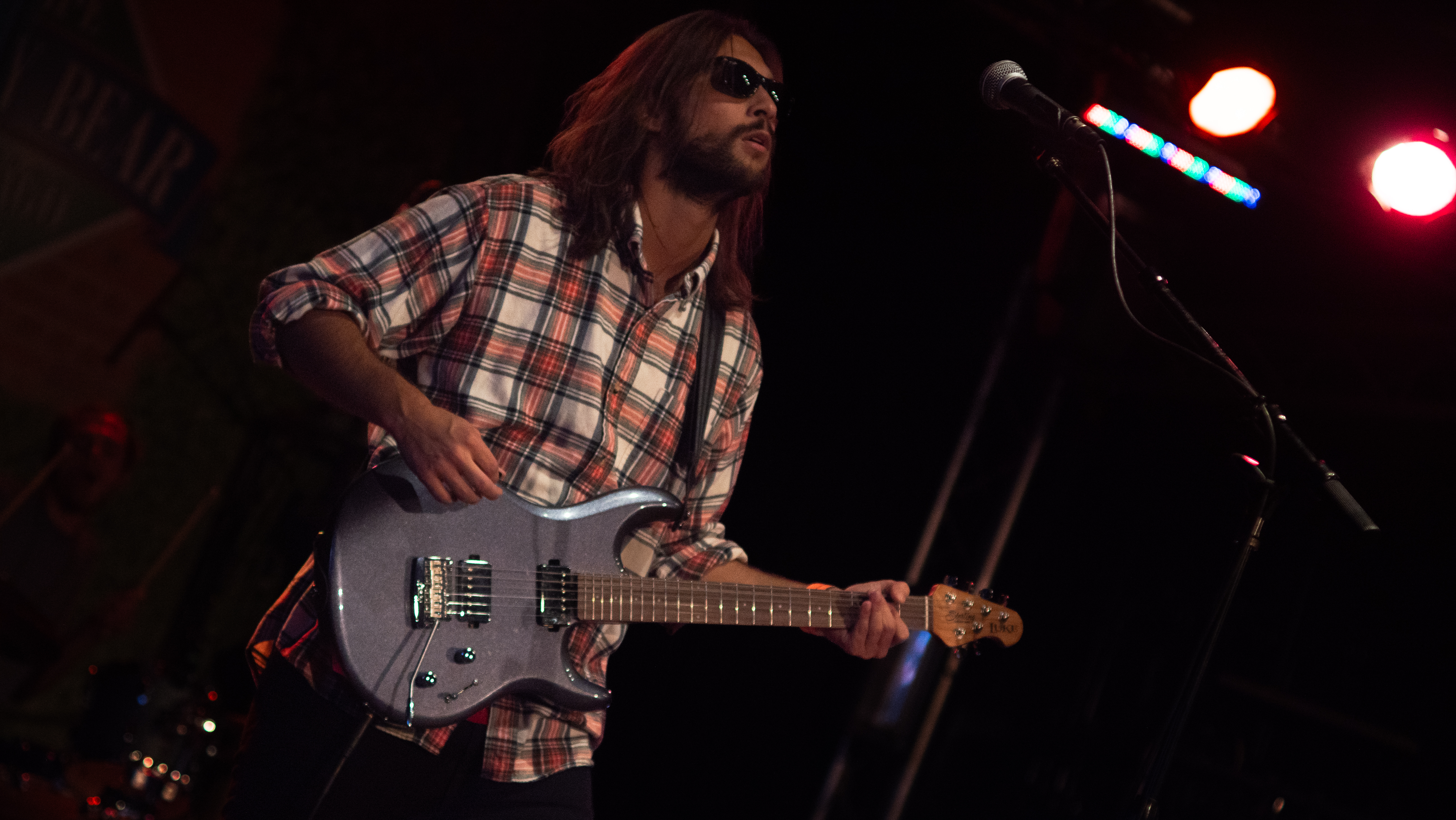 Ruby guitarist and vocalist during a live set